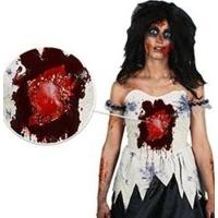 small womens beating heart zombie costume