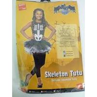Small Girl\'s Skeleton Tutu Costume