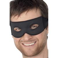 Smiffy\'s Unisex Bandit Eye Mask, Black, One Size, 99717