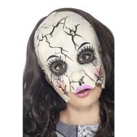 Smiffy\'s Unisex Damaged Doll Chinless Mask