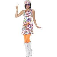 smiffys 44911x1 60s groovy chick costume x large