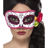 Smiffy\'s 44961 Day Of The Dead Eye Mask (one Size)