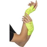 smiffys 45148 80s fingerless lace gloves one size
