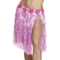 Smiffy\'s 46 Cm/18-inch Hawaiian Hula Skirt With Flowers Elasticated Waist -