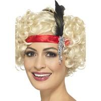 Smiffy\'s 48069 Red Satin Charleston Headband