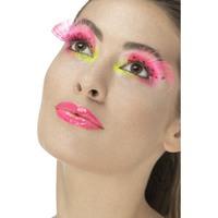 Smiffy\'s 48091 Neon Pink 80s Polka Dot Eyelashes