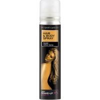smiffys 75ml hair and body spray gold glitter can