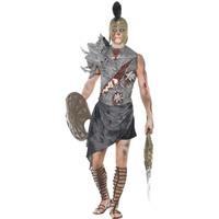 Smiffy\'s Men\'s Zombie Gladiator Costume, Latex Chest, Latex Shoulder Piece &