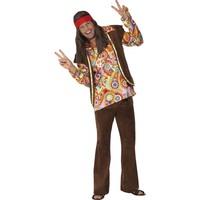 Smiffy\'s Uk Colorful Groovy Hippie Costume
