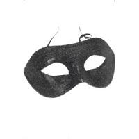 Smiffy\'s Unisex Glitter Eye Mask, Black, One Size, Gino Eye Mask, 25948