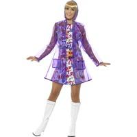 Smiffy\'s 45168sm 60\'s Rain Mac Costume (small/medium)