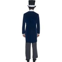 smiffys mens gothic manor groom costume jacket trousers cravat hat 