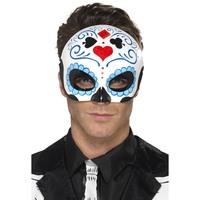 Smiffy\'s 44648 Day Of The Dead Eye Mask (one Size)