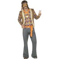 Smiffy\'s 44680m 60\'s Singer Costume Male With Top Waistcoat (medium)