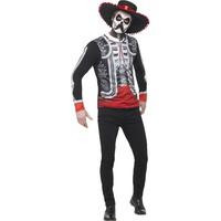 smiffys 44933m mens day of the dead el senor costume medium