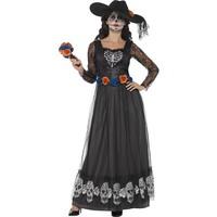 smiffys 44944l womens day of the dead skeleton bride costume large