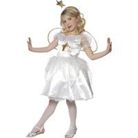 smiffys childrens star fairy costume dress headband wings ages 7 9 