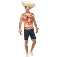 smiffys mens hawaiian vest large