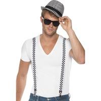 smiffys ska two tone instant kit with braces and hat