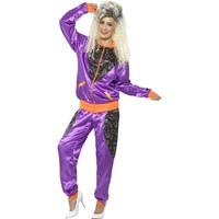 smiffys 43080x1 retro shell suit ladies costume x large