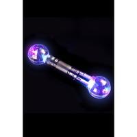 Smiffy\'s 26cm Mini Double Ended Disco Light-up Baton - Silver