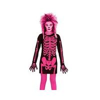 Small Pink Girls Skeleton Girl Costume