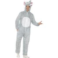 Smiffys Elephant Costume Includes Jumpsuit With Hood Grey L