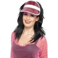 Smiffy\'s 1980\'s Women\'s Sun Visor (pink)