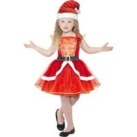 Smiffy\'s 21832l Miss Santa Children\'s Costume (large)