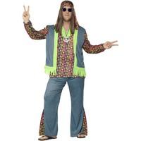 smiffys 26527xxl male curves hippie costume 2x large