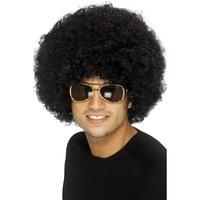 Smiffy\'s Funky Afro Wig - Black, One Size