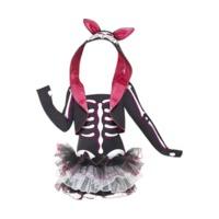 smiffys girls skelly rabbit child costume