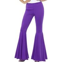 Small/medium Purple Ladies Flared Trousers