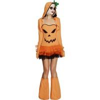 Small Ladies Fever Pumpkin Tutu Costume