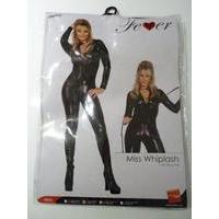 small black shiny catsuit costume