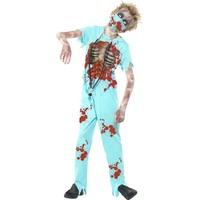 Smiffy\'s Children\'s Zombie Surgeon Costume, Trousers, Printed Top, Mask &