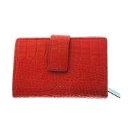 Smithson orange calf leather crocodile skin effect purse