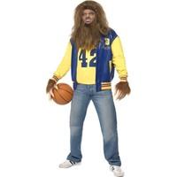 Smiffy\'s Men\'s Teen Wolf Costume, Jacket, Vest, Gloves, Wig & Beard, Size: L, 