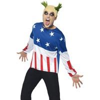 Smiffys Party Starter Costume Blue, red, white Medium