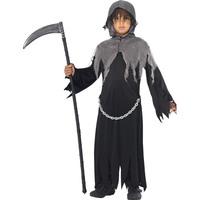 Smiffy\'s Children\'s Grim Reaper Costume, Cloak & Hood, Ages 10-12, Colour: