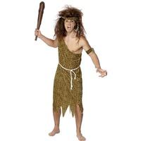 Smiffy\'s Men\'s Caveman Costume, Tunic, Headband, Belt & Armband, Size: M, 