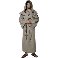 Smiffy\'s Men\'s Friar Tuck Costume, Robe, Hood, Belt And Cross, Tales Of Old