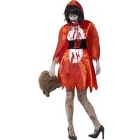 Smiffy\'s Women\'s Halloween Zombie Little Miss Hood Costume (x1)