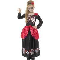 smiffys 45188s deluxe day of the dead girl costume small