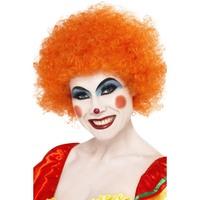 smiffys crazy clown wig orange