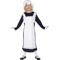 Smiffy\'s Children\'s Victorian Poor Girl Costume, Dress, Apron & Hat, Ages 7-9, 