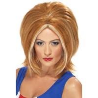 Smiffy\'s One Size Women\'s Girl Power Ginger Wig With Blonde Streaks.