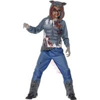 Smiffy\'s Children\'s Deluxe Wolf Warrior Costume, Top & Trousers, Ages 12+, 