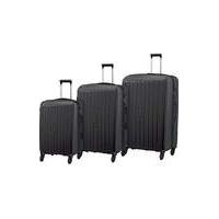 small 4 wheel hard suitcase black