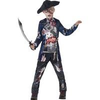 smiffys childrens jolly rotten pirate boy top trousers and hat serious